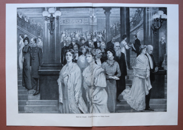 Kunst Druck Arthur Garratt 1909 Nach dem Konzert Gesellschaft